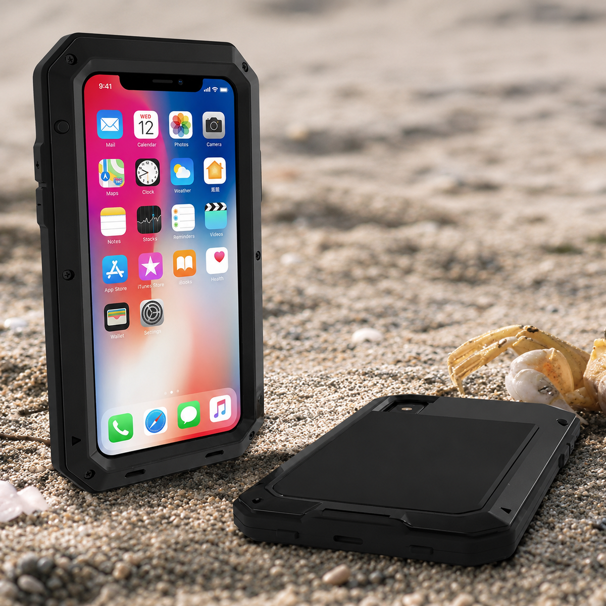 Premium iPhone Case MagSafe Compatible Aluminum Armor Bumper Cover Shockproof Full Protection