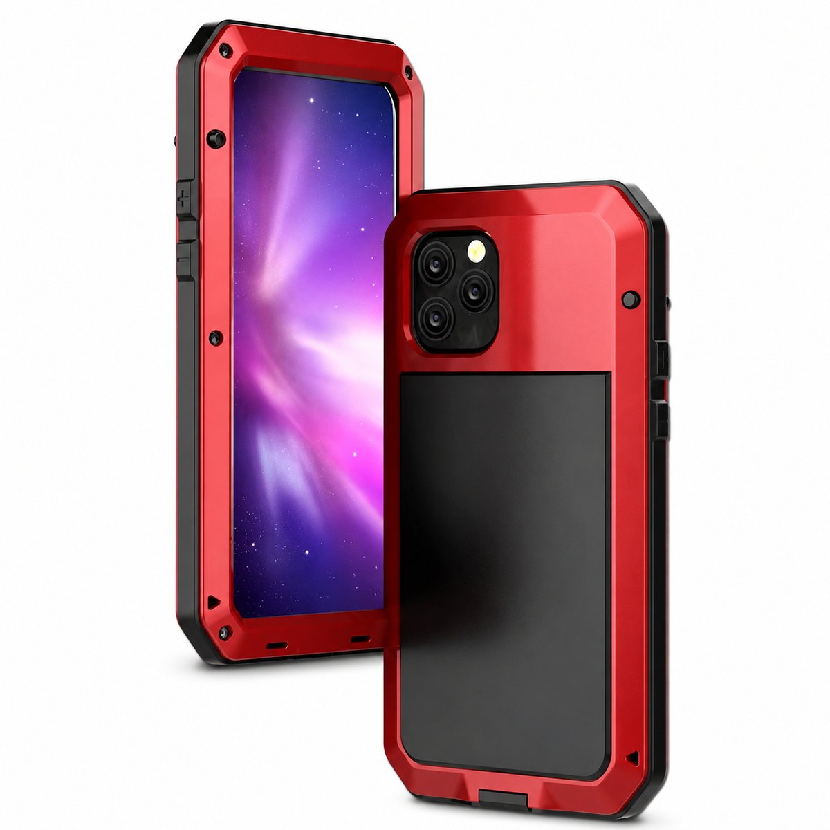 Premium iPhone Case MagSafe Compatible Aluminum Armor Bumper Cover Shockproof Full Protection