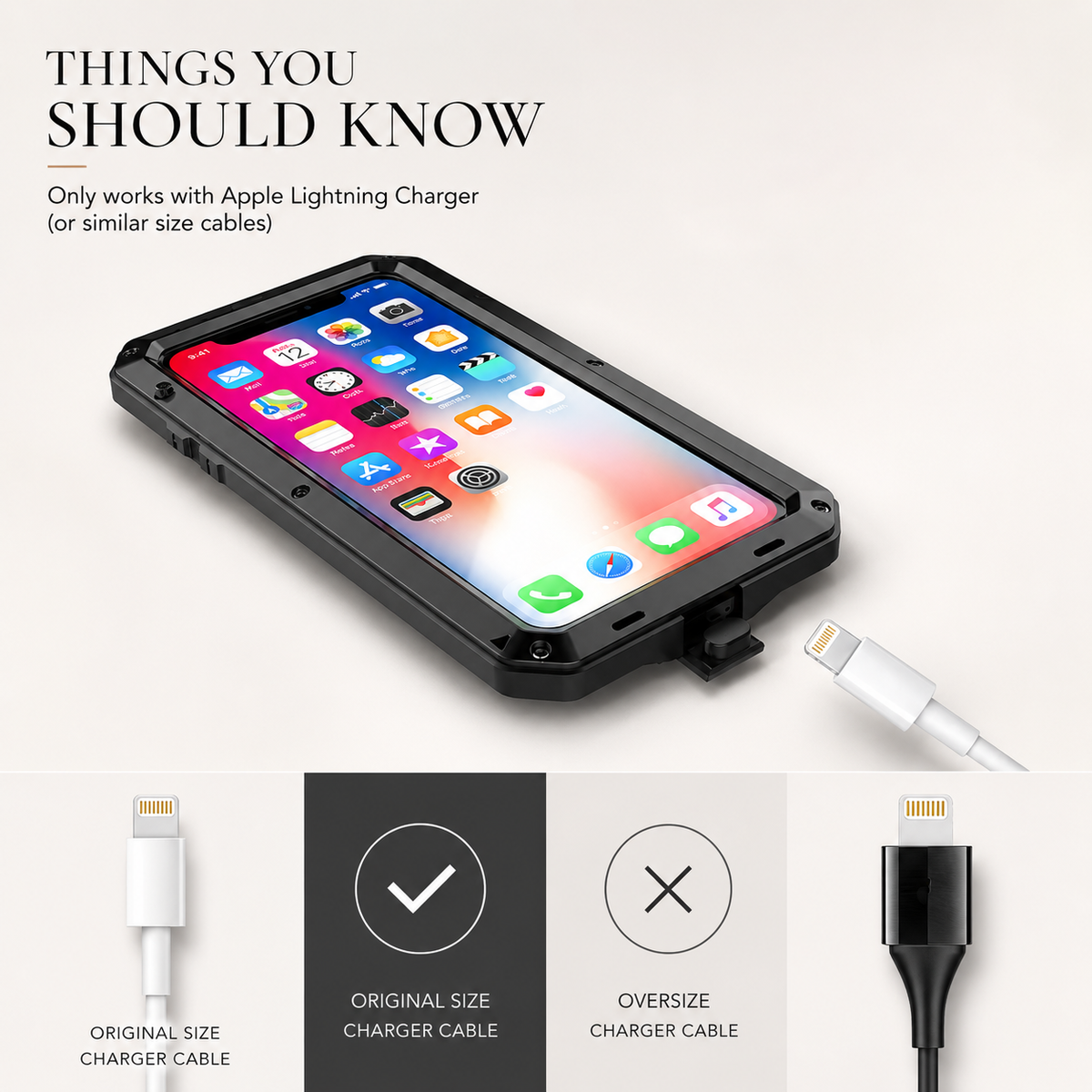 Premium iPhone Case MagSafe Compatible Aluminum Armor Bumper Cover Shockproof Full Protection