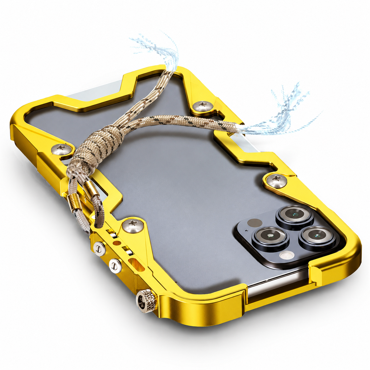 Premium iPhone Case MagSafe Compatible Aluminum Armor Bumper Cover Shockproof Heavy Duty Slim Design