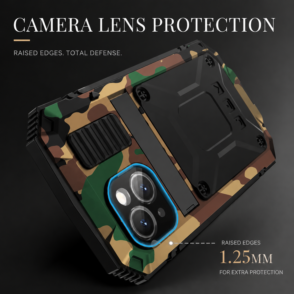 Premium iPhone Case MagSafe Compatible Aluminum Armor Cover IP54 Shockproof Full Body Protection
