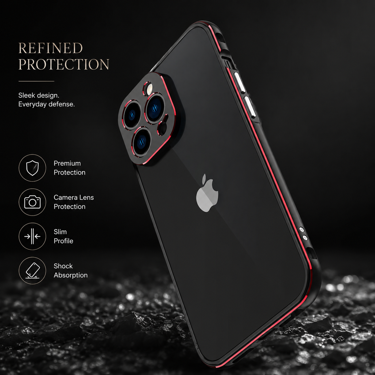Premium iPhone Case MagSafe Compatible Aluminum Bumper Cover Metal Lens Frame Shockproof Full Protection