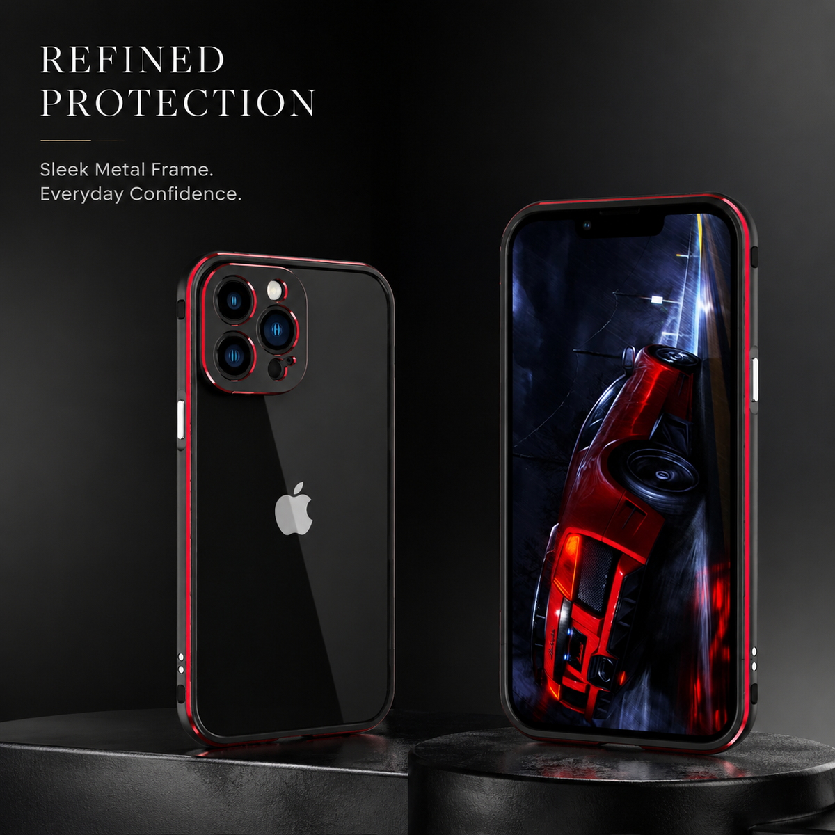 Premium iPhone Case MagSafe Compatible Aluminum Bumper Cover Metal Lens Frame Shockproof Full Protection
