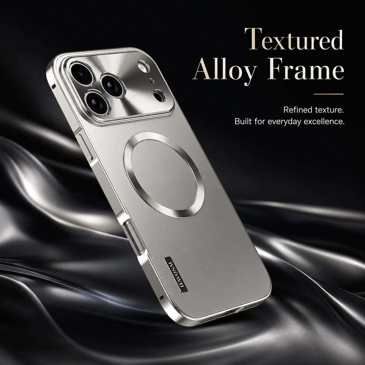 Premium iPhone Case MagSafe Compatible Aluminum Frame Cover Magnetic Shockproof Frosted Matte Camera Protection Full Coverage