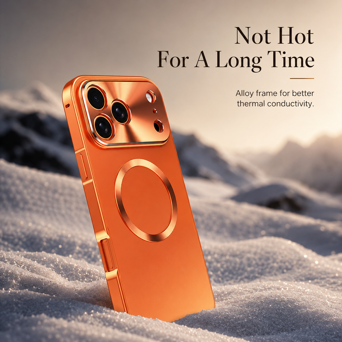 Premium iPhone Case MagSafe Compatible Aluminum Frame Cover Magnetic Shockproof Frosted Matte Camera Protection Full Coverage