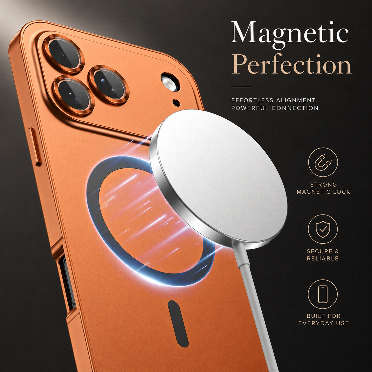 Premium iPhone Case MagSafe Compatible Aluminum Metal Frame Cover PC Back Shockproof Camera Lens Protection Ultra Thin Full Protection