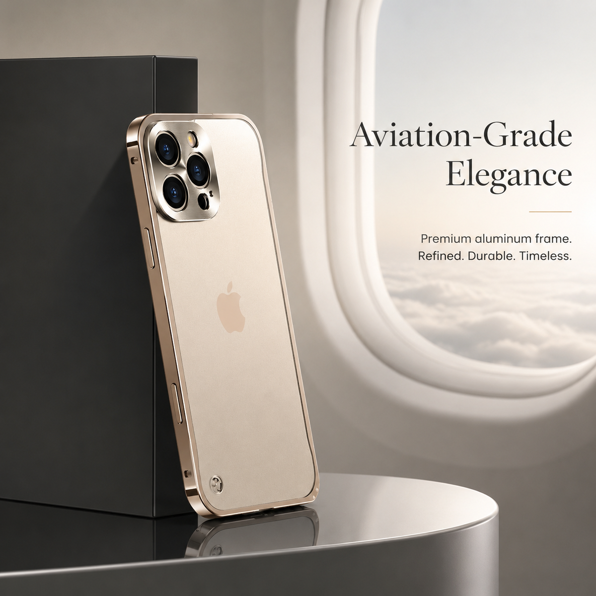 Premium iPhone Case MagSafe Compatible Aluminum Metal Frame Cover Shockproof Full Protection Slim Design