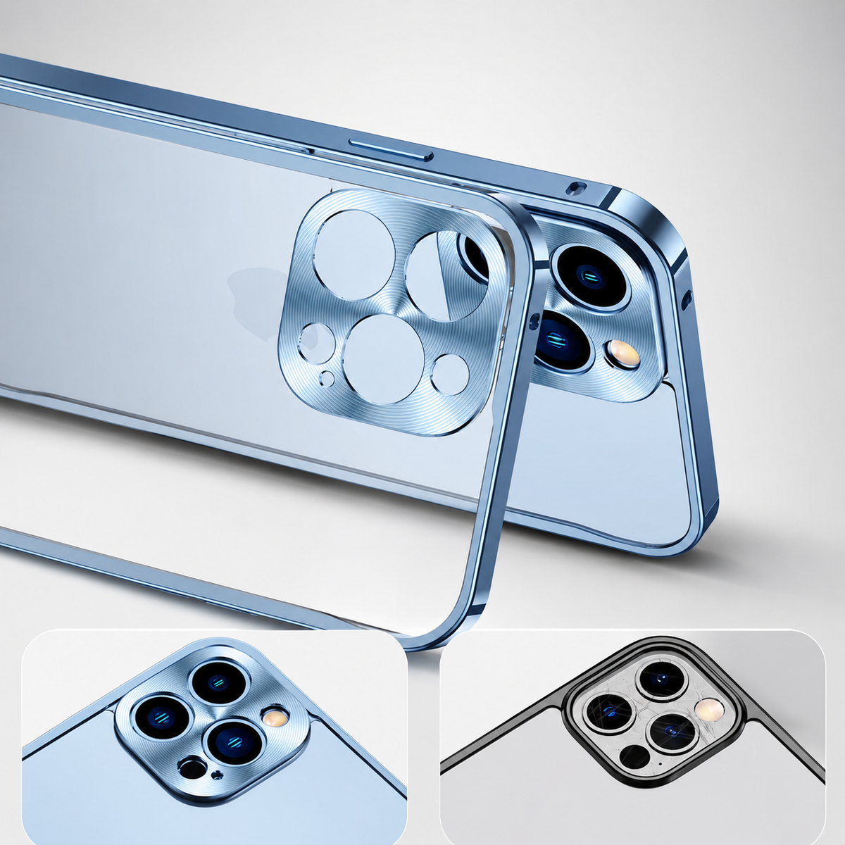 Premium iPhone Case MagSafe Compatible Aluminum Metal Frame Cover Shockproof Full Protection Slim Design