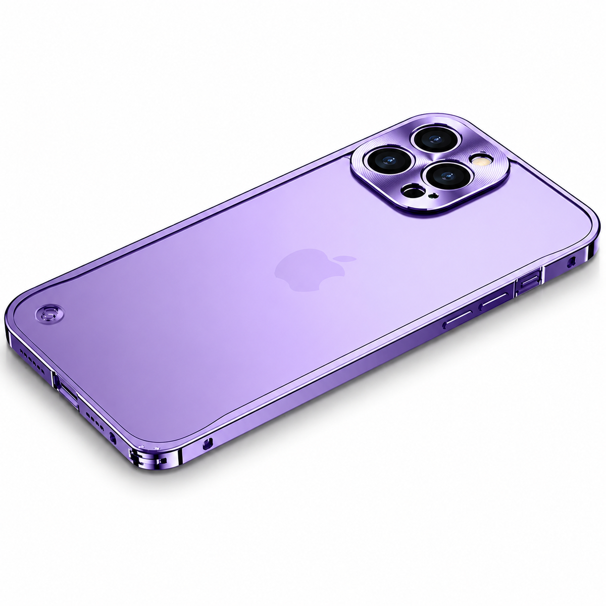 Premium iPhone Case MagSafe Compatible Aluminum Metal Frame Cover Shockproof Full Protection Slim Design