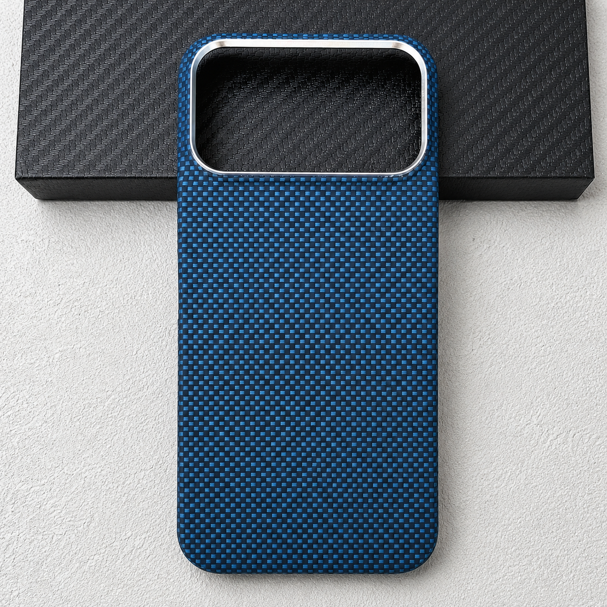 Premium iPhone Case MagSafe Compatible Aramid Carbon Fiber Cover Ultra Thin Lightweight Shockproof Protection