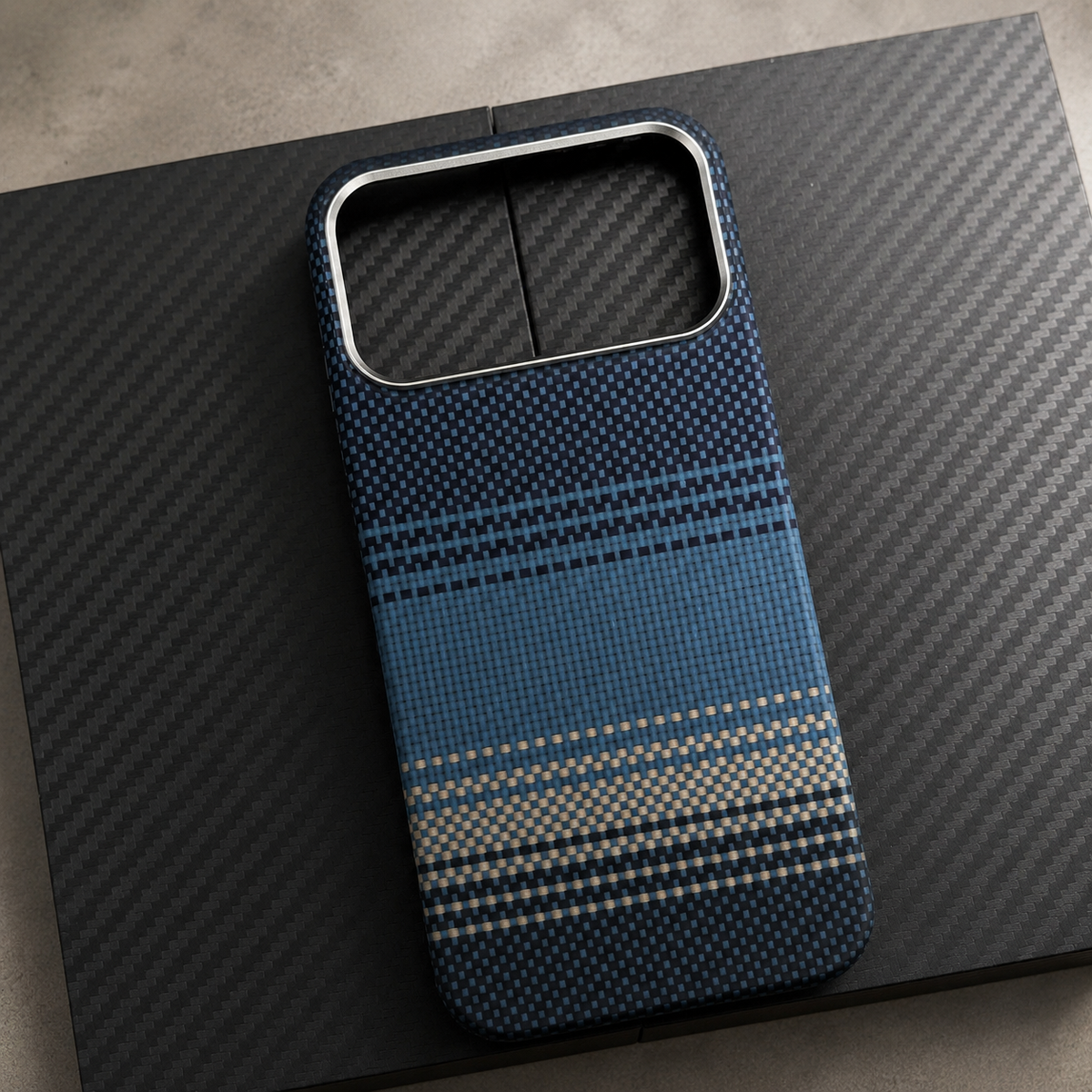 Premium iPhone Case MagSafe Compatible Aramid Carbon Fiber Cover Ultra Thin Lightweight Shockproof Protection