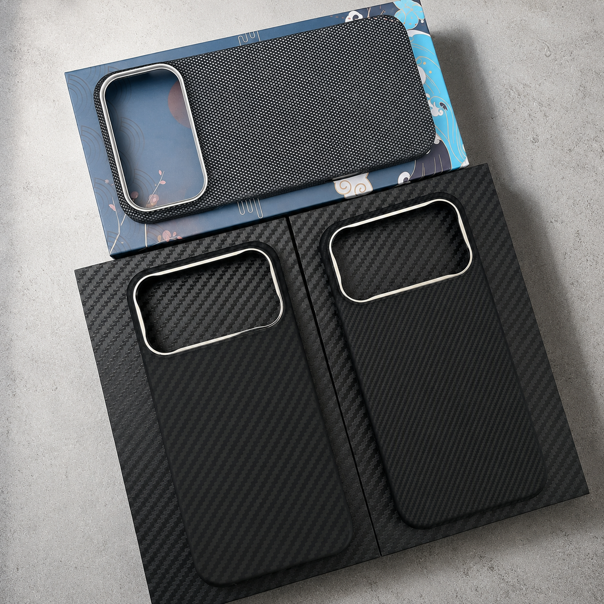 Premium iPhone Case MagSafe Compatible Aramid Carbon Fiber Cover Ultra Thin Shockproof Protection