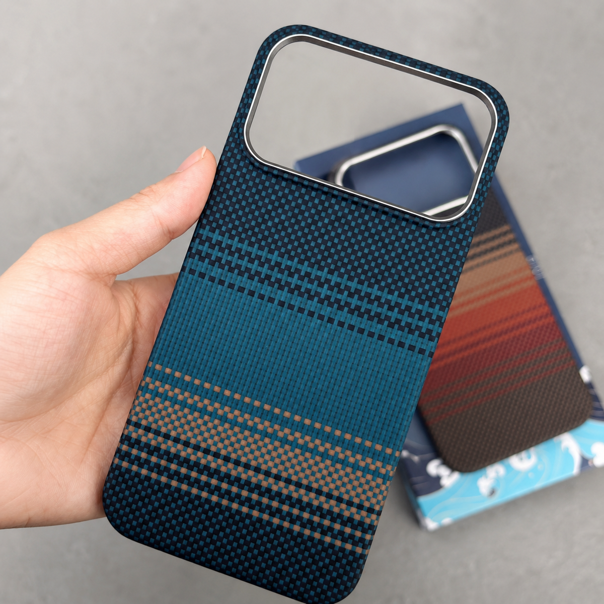 Premium iPhone Case MagSafe Compatible Aramid Carbon Fiber Cover Ultra Thin Shockproof Protection