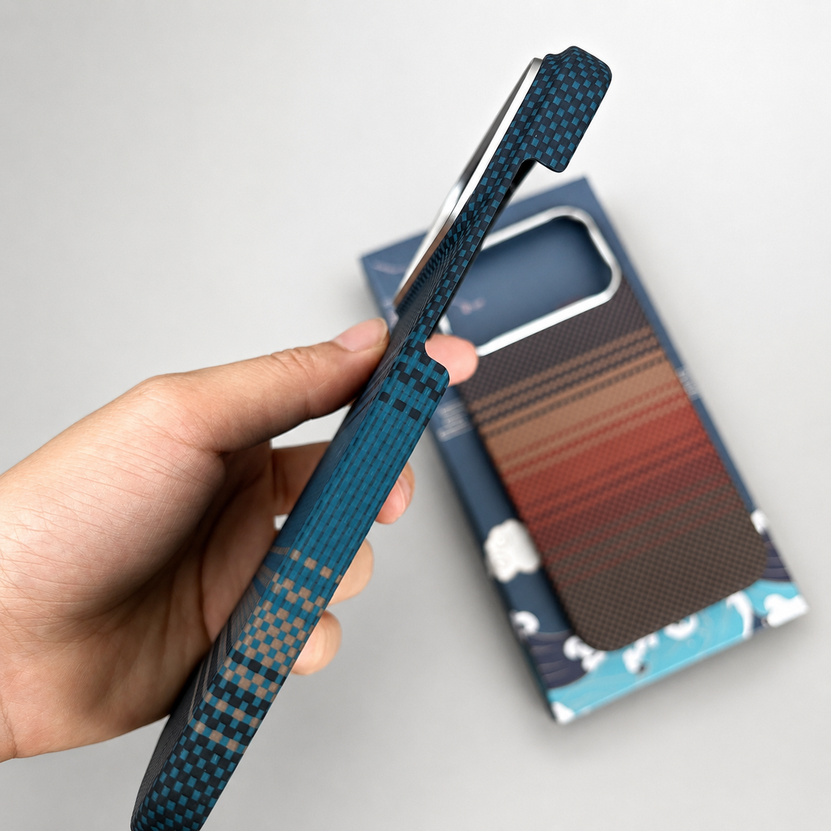 Premium iPhone Case MagSafe Compatible Aramid Carbon Fiber Cover Ultra Thin Shockproof Protection