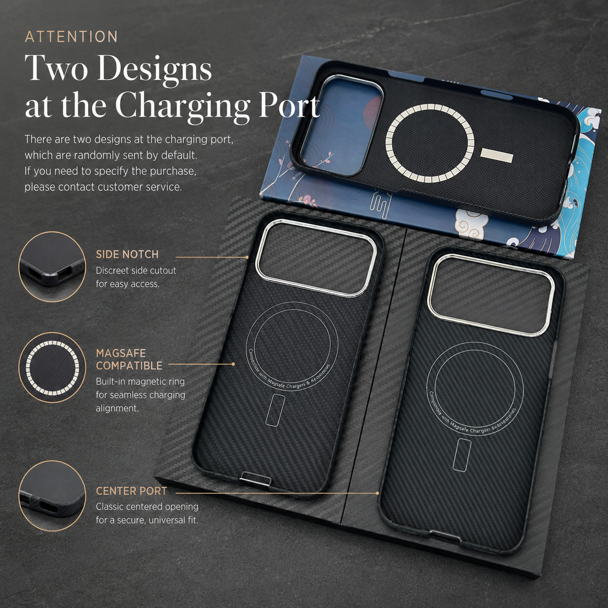 Premium iPhone Case MagSafe Compatible Aramid Carbon Fiber Cover Ultra Thin Shockproof Protection