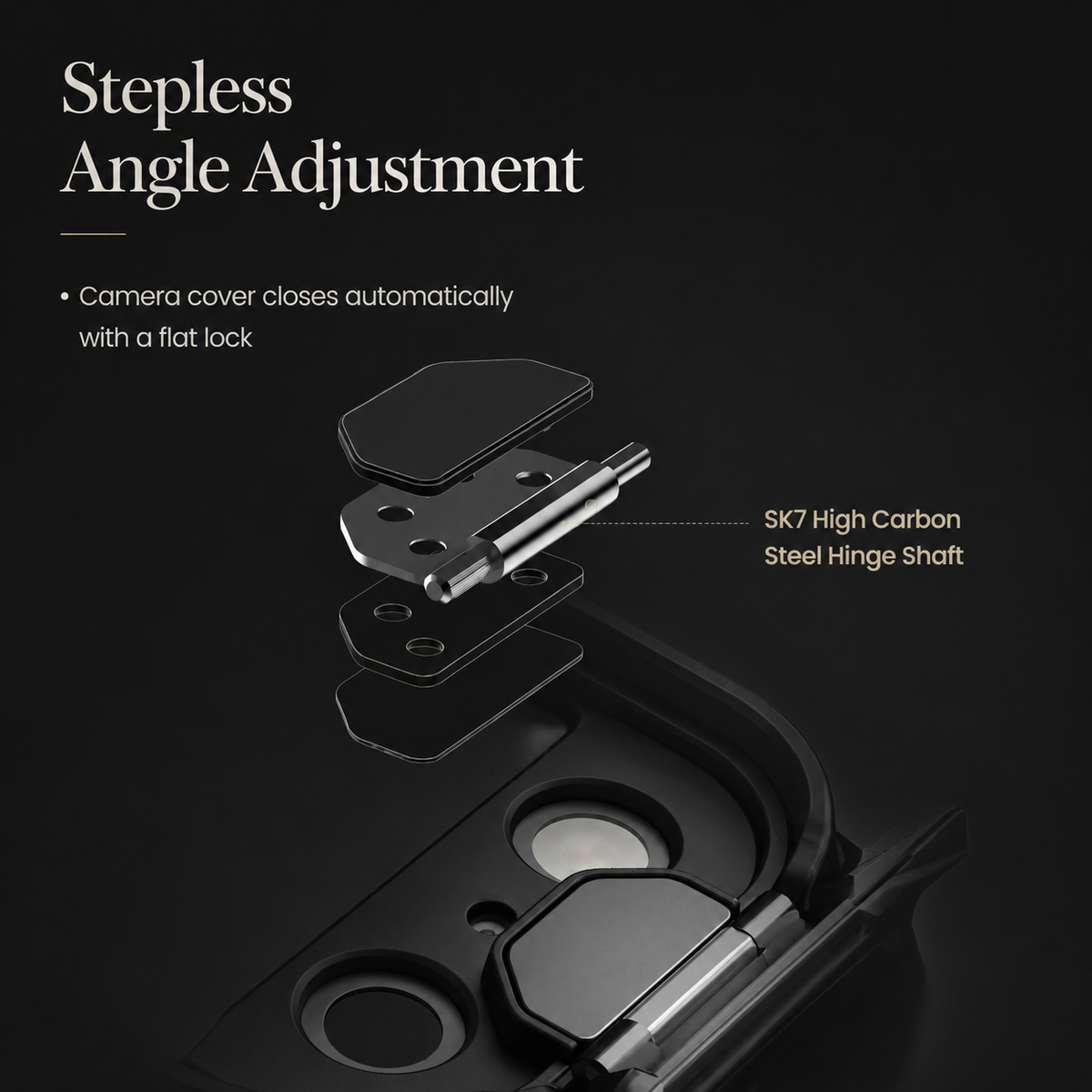 Premium iPhone Case MagSafe Compatible CamShield Lens Stand Cover Shockproof Rugged Protection