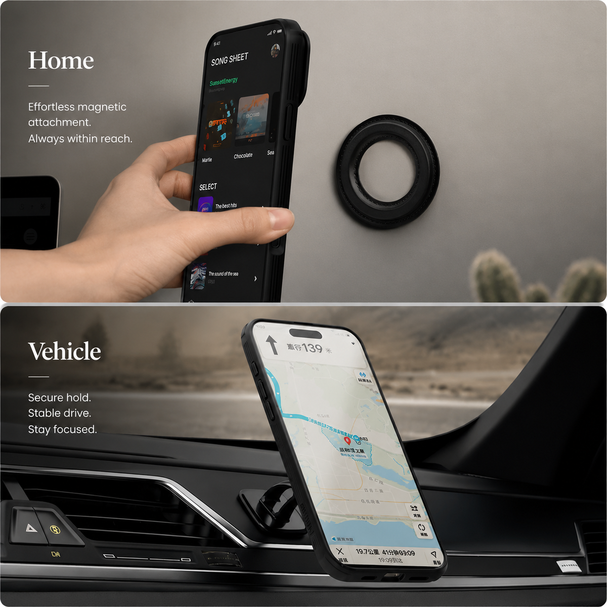 Premium iPhone Case MagSafe Compatible CamShield Lens Stand Cover Shockproof Rugged Protection