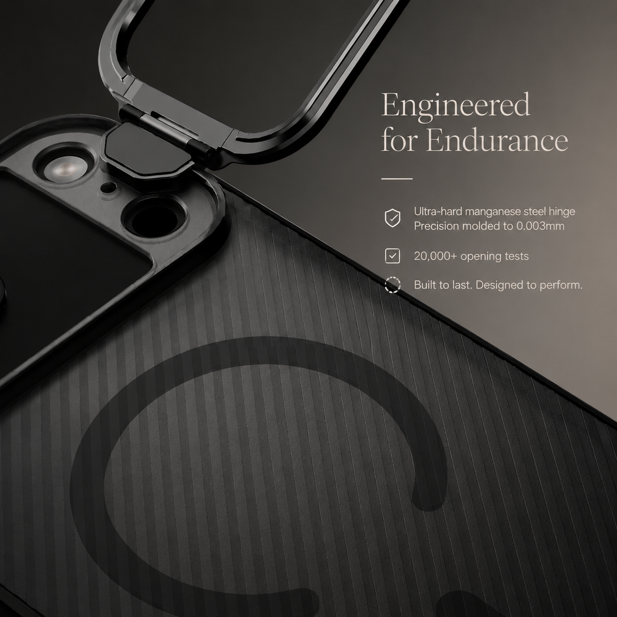 Premium iPhone Case MagSafe Compatible CamShield Lens Stand Cover Shockproof Rugged Protection