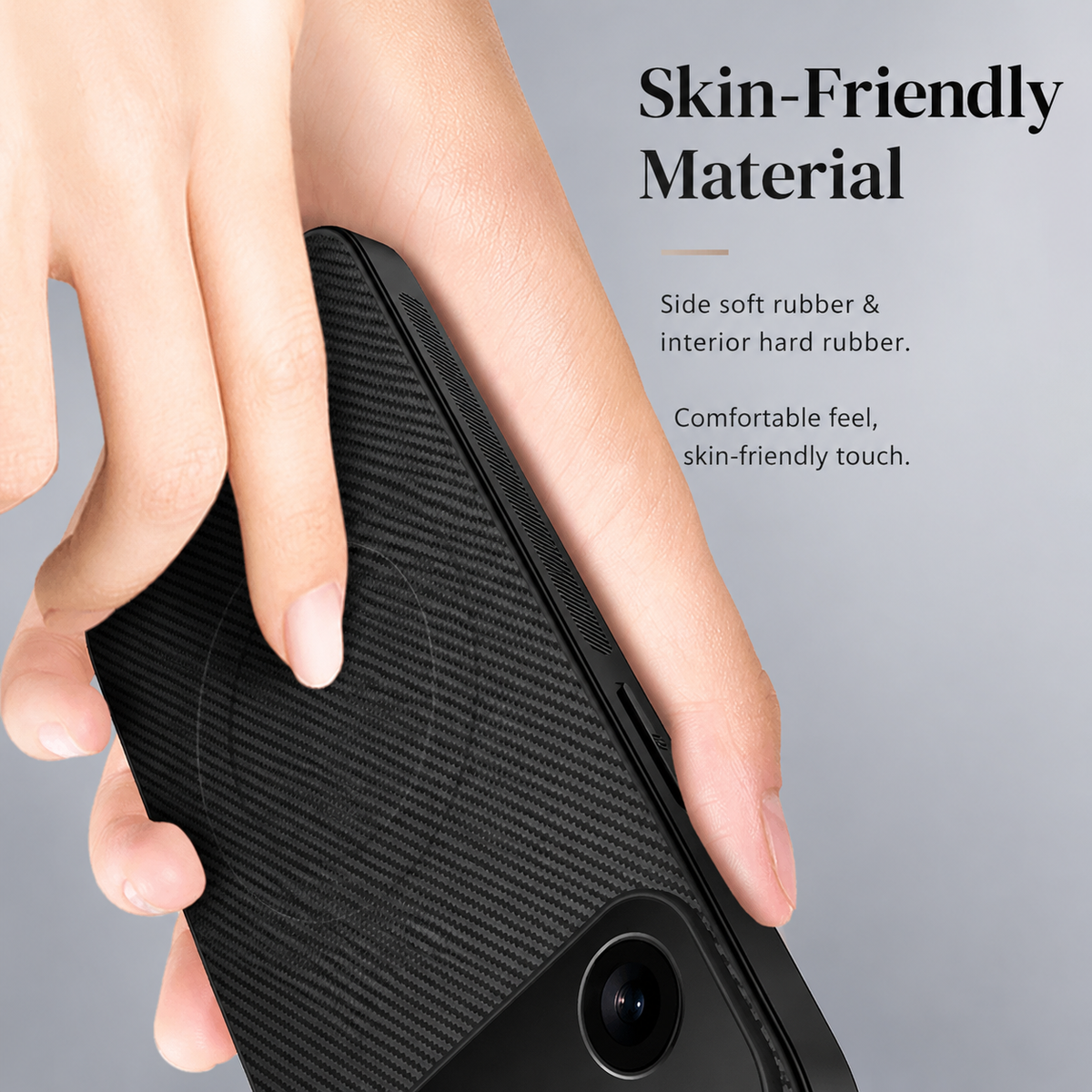Premium iPhone Case MagSafe Compatible Carbon Fiber Cover Ultra Thin Shockproof Protection