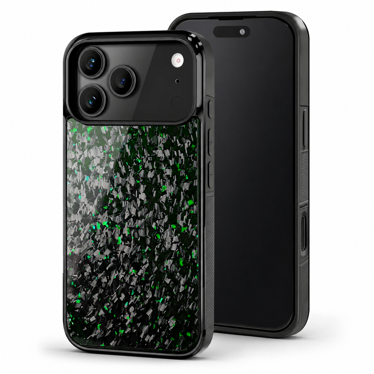Premium iPhone Case MagSafe Compatible Forged Carbon Fiber Cover Shockproof TPU Protection