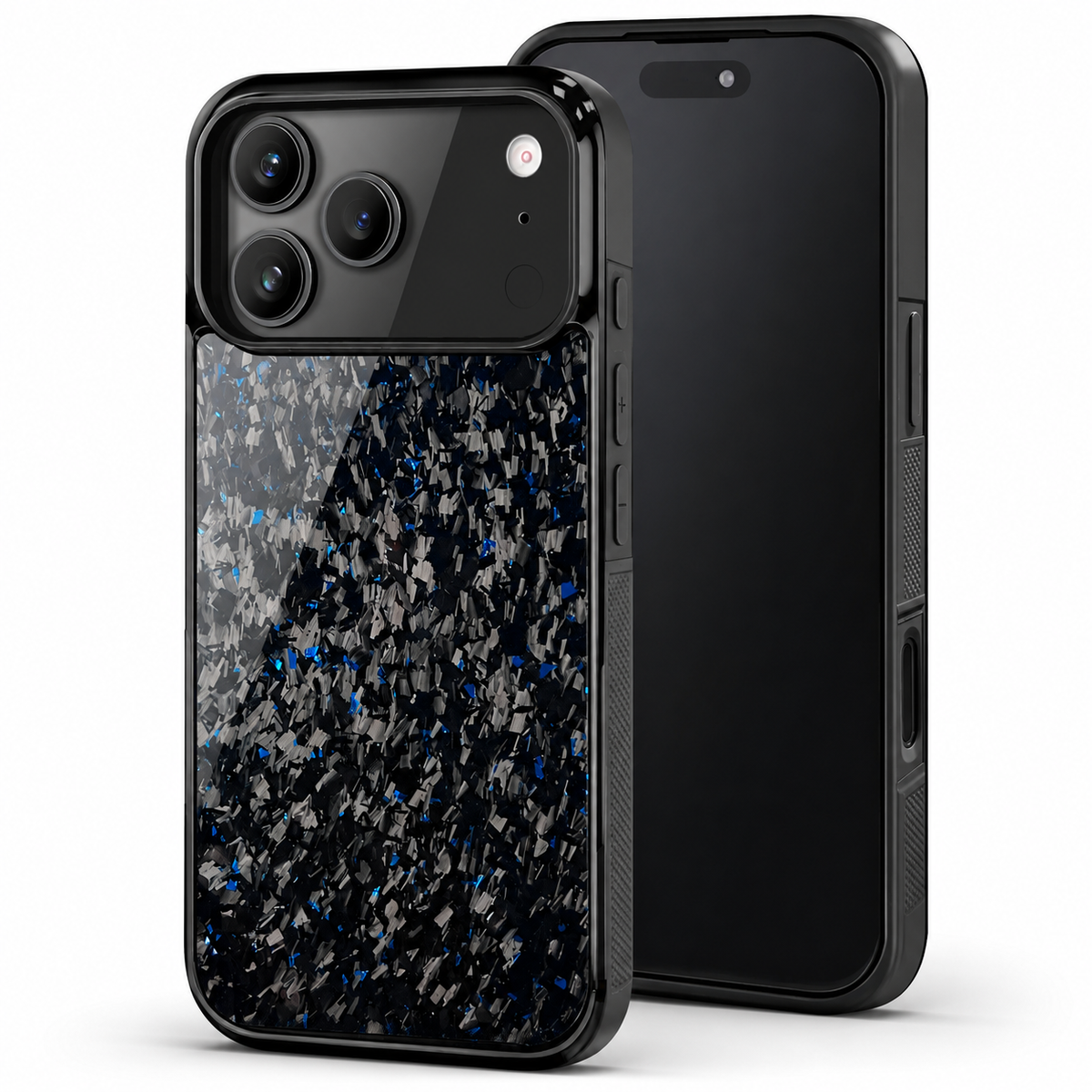 Premium iPhone Case MagSafe Compatible Forged Carbon Fiber Cover Shockproof TPU Protection