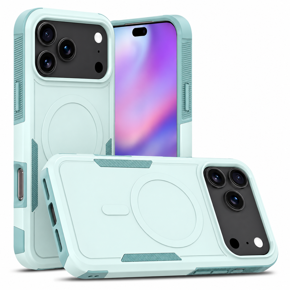 Premium iPhone Case MagSafe Compatible Heavy Armor Matte Cover Shockproof Protection