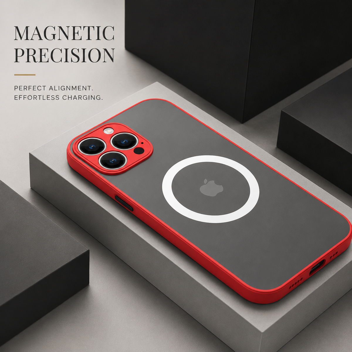 Premium iPhone Case MagSafe Compatible Matte Cover Shockproof Slim Magnetic Protection