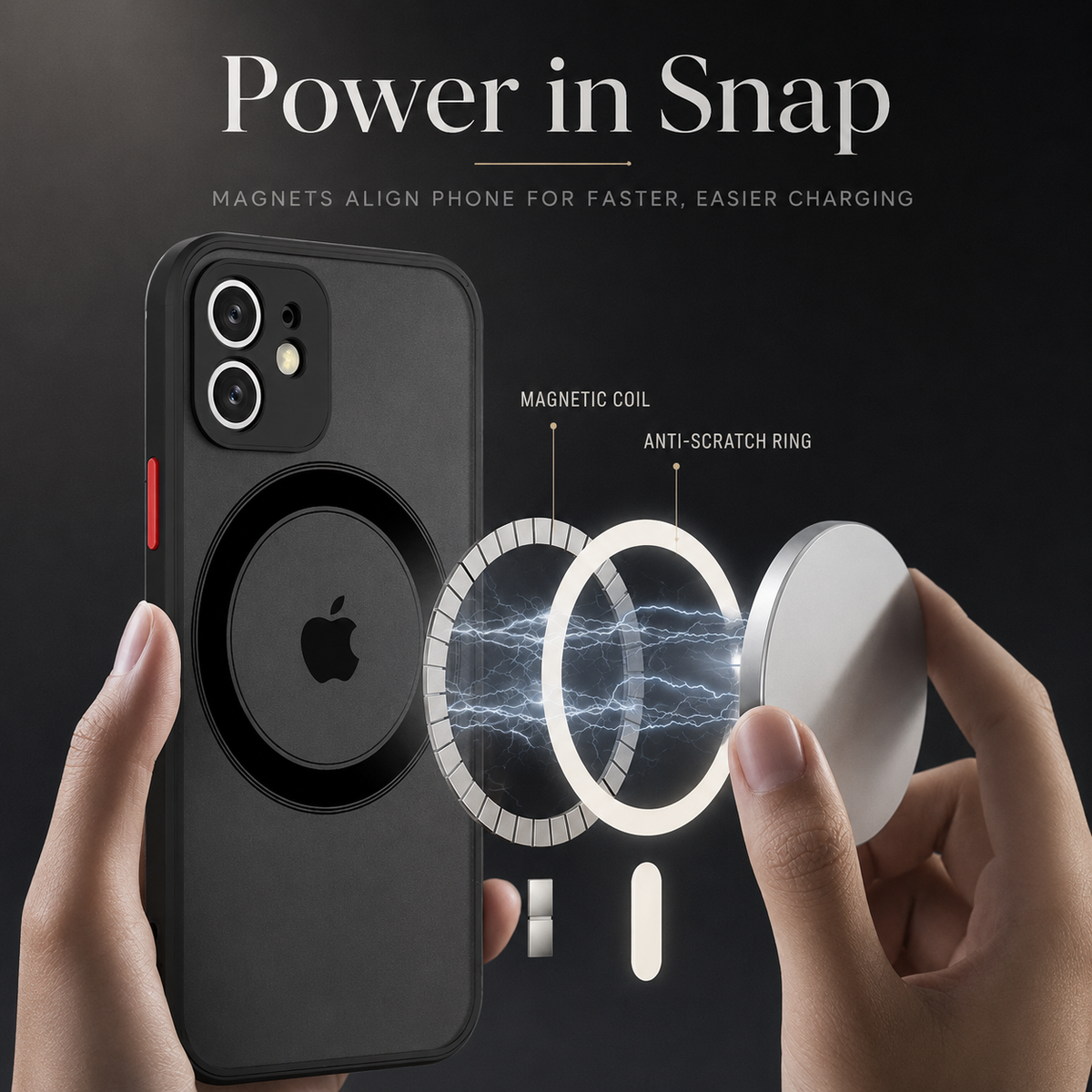 Premium iPhone Case MagSafe Compatible Matte Cover Shockproof Slim Magnetic Protection