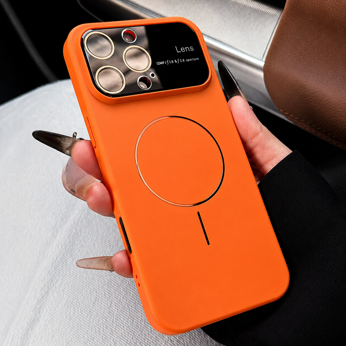 Premium iPhone Case MagSafe Compatible Matte Magnetic Cover Shockproof Lens Protection