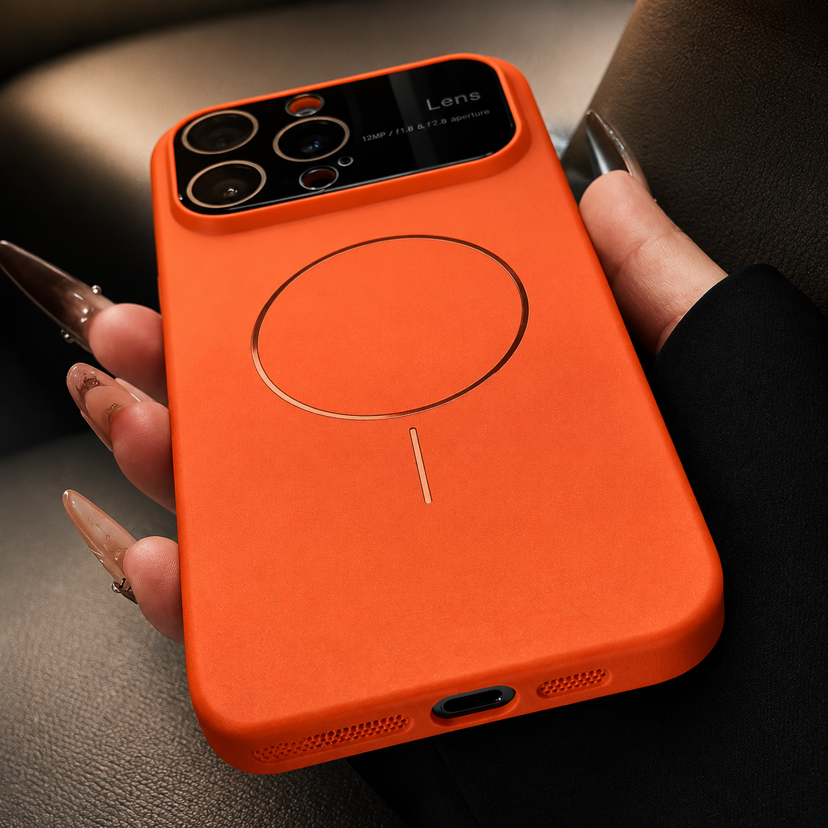 Premium iPhone Case MagSafe Compatible Matte Magnetic Cover Shockproof Lens Protection