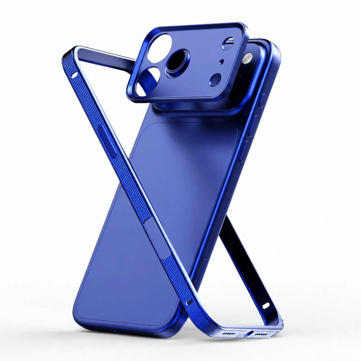 Premium iPhone Case MagSafe Compatible Metal Frame Cover Heat Dissipation Shockproof Camera Lens Protection Slim Structure