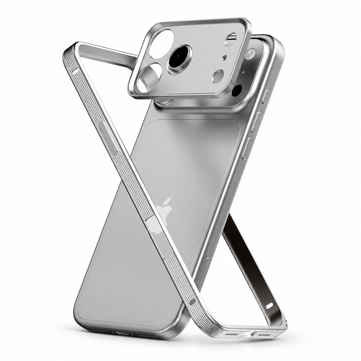Premium iPhone Case MagSafe Compatible Metal Frame Cover Heat Dissipation Shockproof Camera Lens Protection Slim Structure