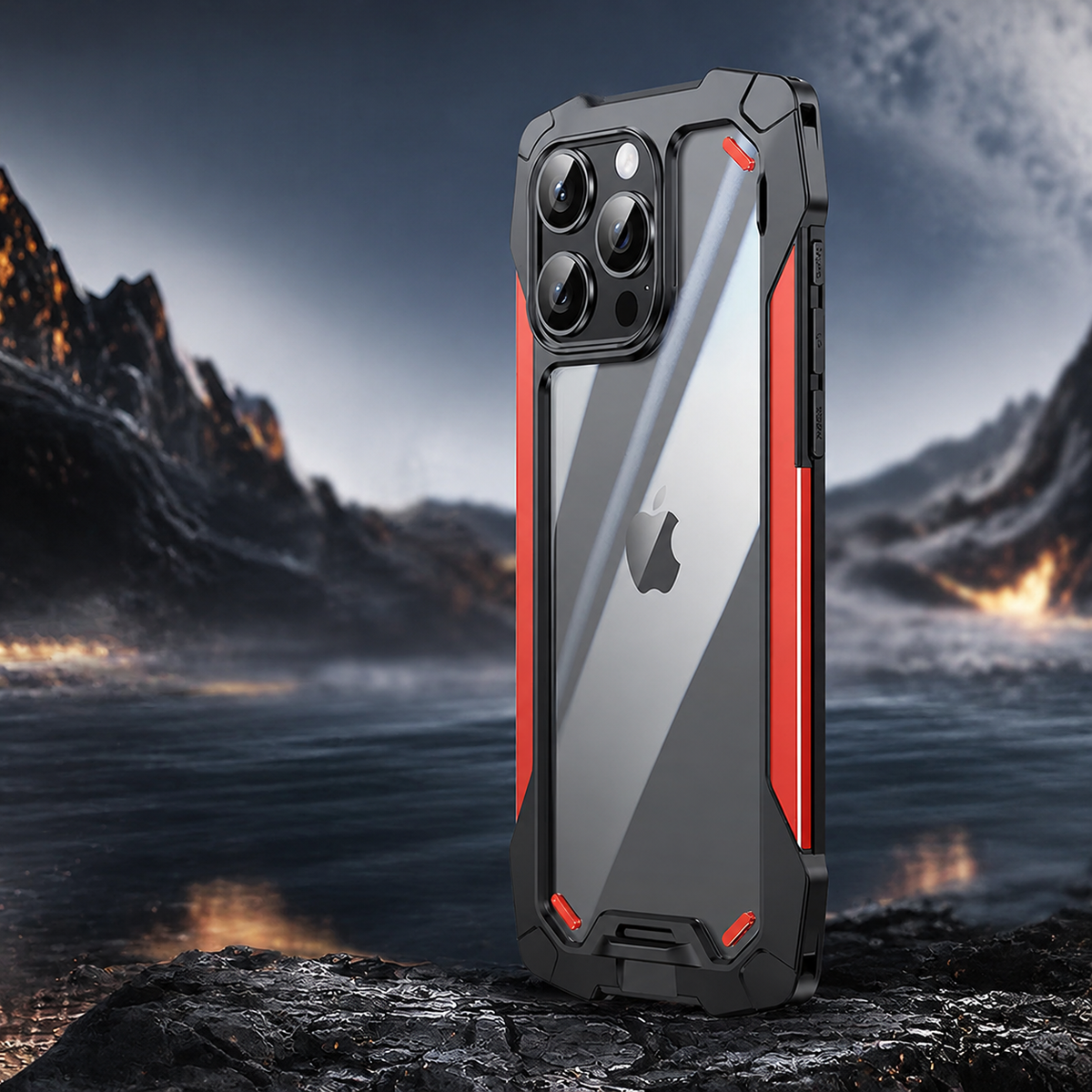 Premium iPhone Case MagSafe Compatible Military Armor Metal Frame Cover 360° Full Protection