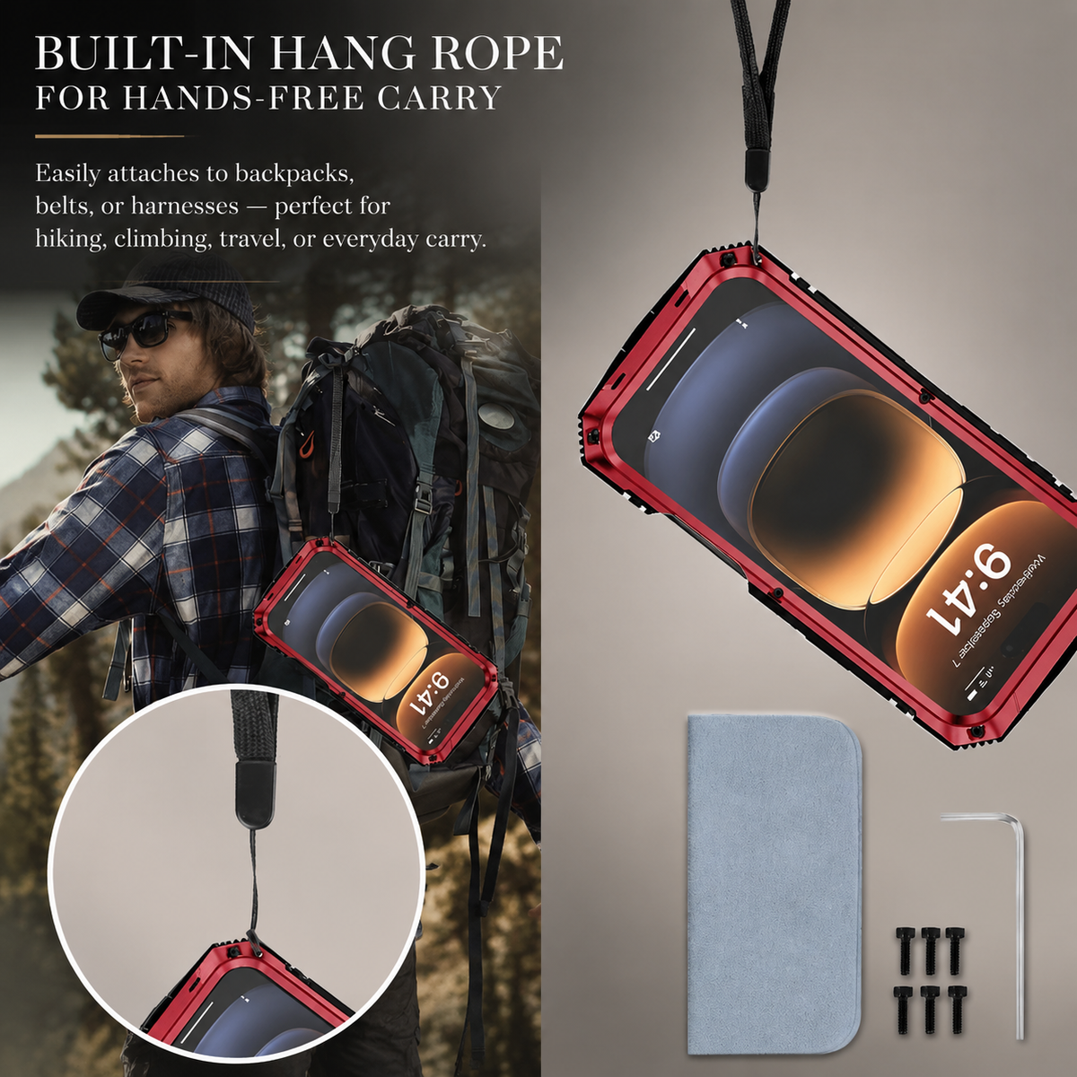 Premium iPhone Case MagSafe Compatible Military Heavy Duty Metal Armor Cover Full Body Protection