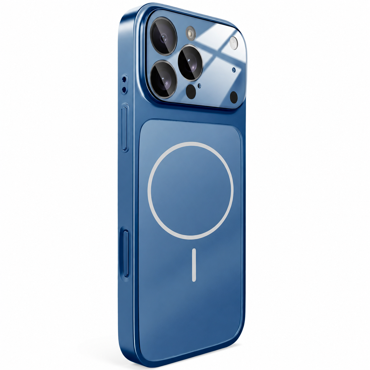 Premium iPhone Case MagSafe Compatible Nano Matte Glass Cover Magnetic Shockproof Armor Frame Camera Lens Protection