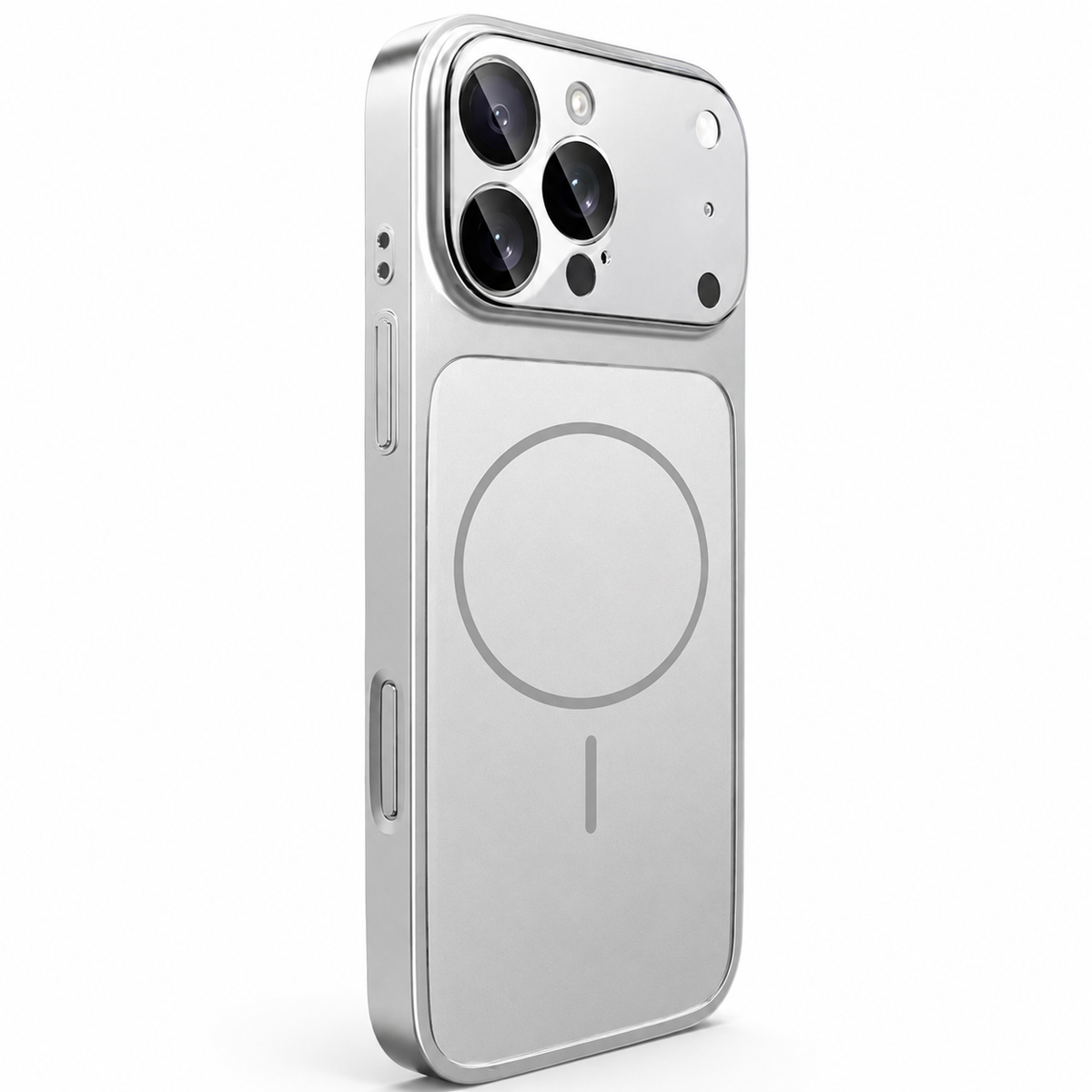 Premium iPhone Case MagSafe Compatible Nano Matte Glass Cover Magnetic Shockproof Armor Frame Camera Lens Protection