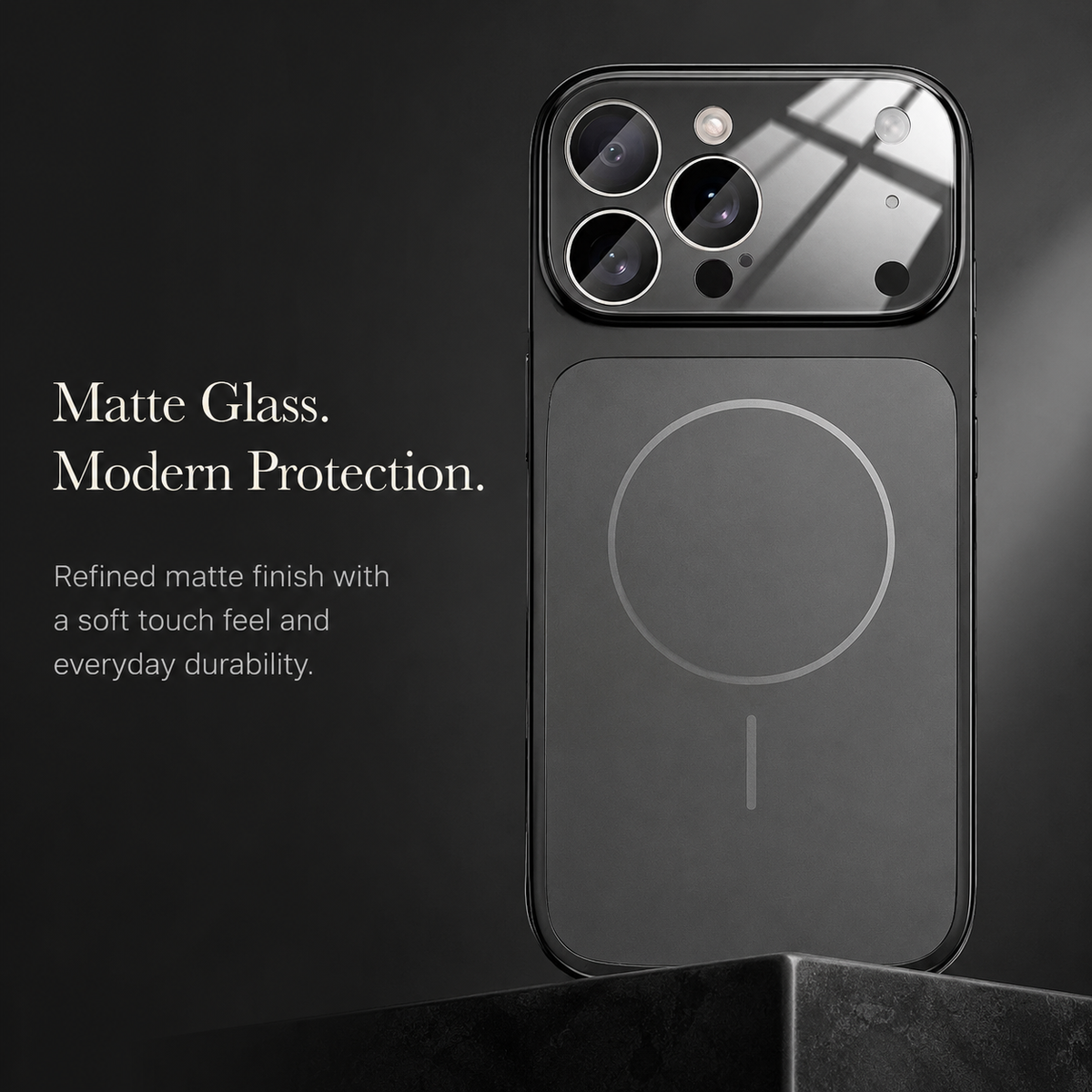 Premium iPhone Case MagSafe Compatible Nano Matte Glass Cover Magnetic Shockproof Armor Frame Camera Lens Protection