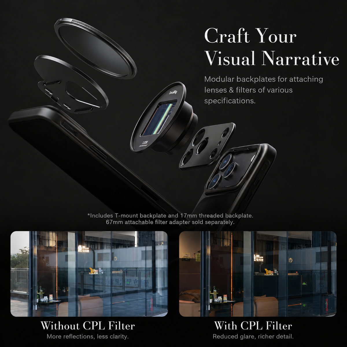 Premium iPhone Case MagSafe Compatible Photography Lens Mount Cover MIL-Grade Protection
