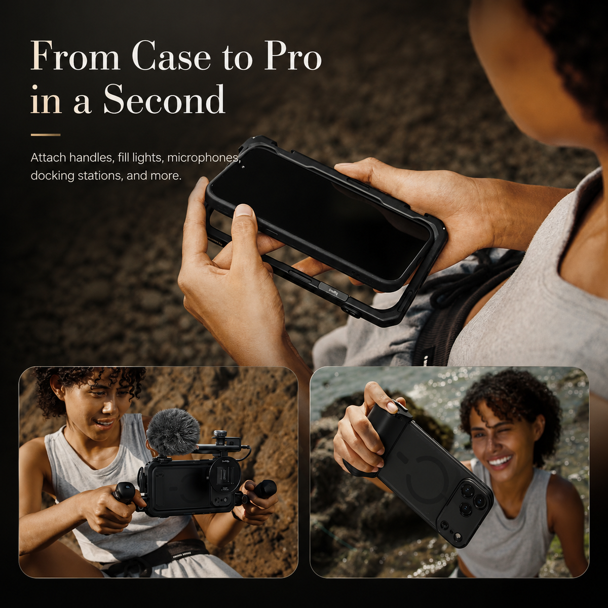 Premium iPhone Case MagSafe Compatible Photography Lens Mount Cover MIL-Grade Protection