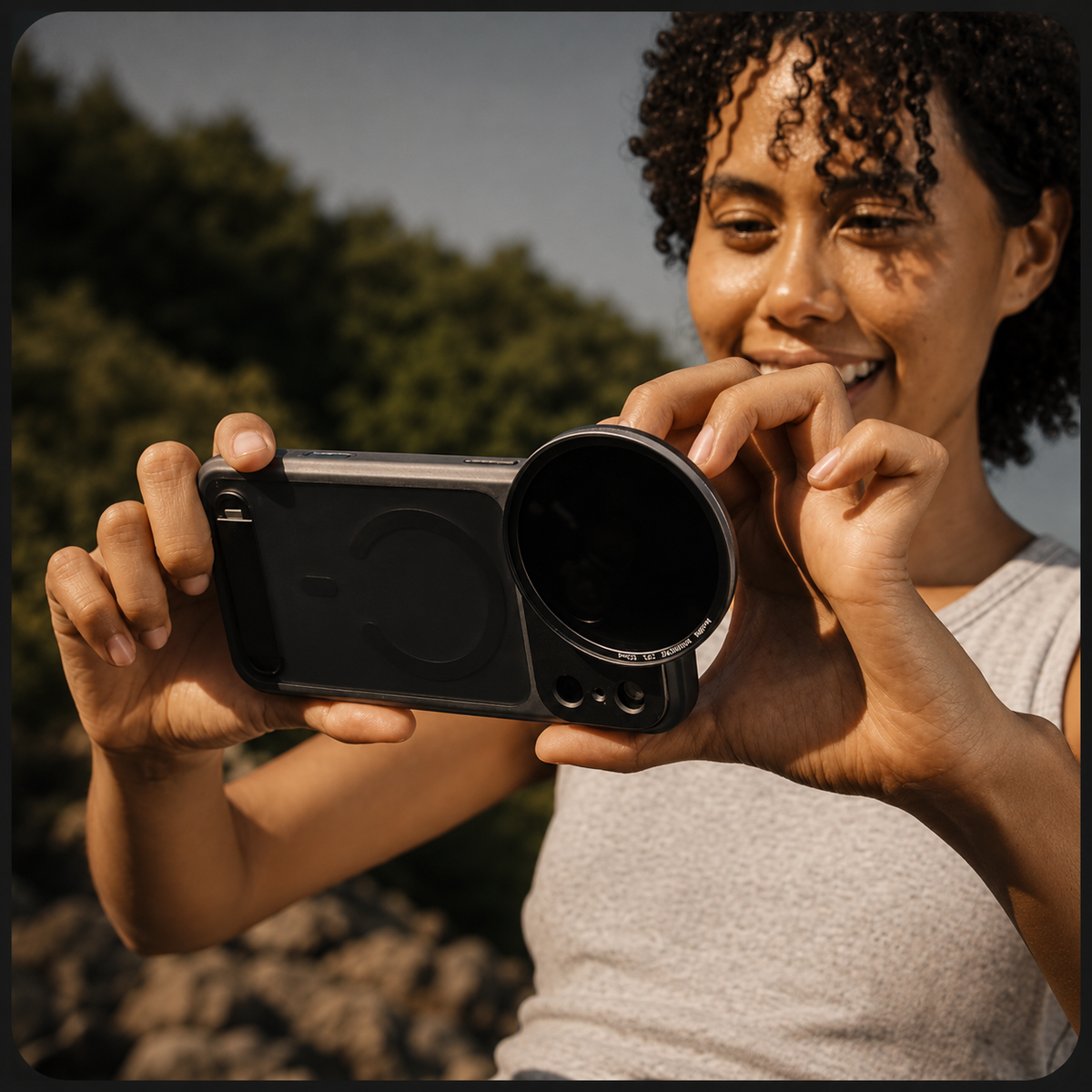 Premium iPhone Case MagSafe Compatible Photography Lens Mount Cover MIL-Grade Protection