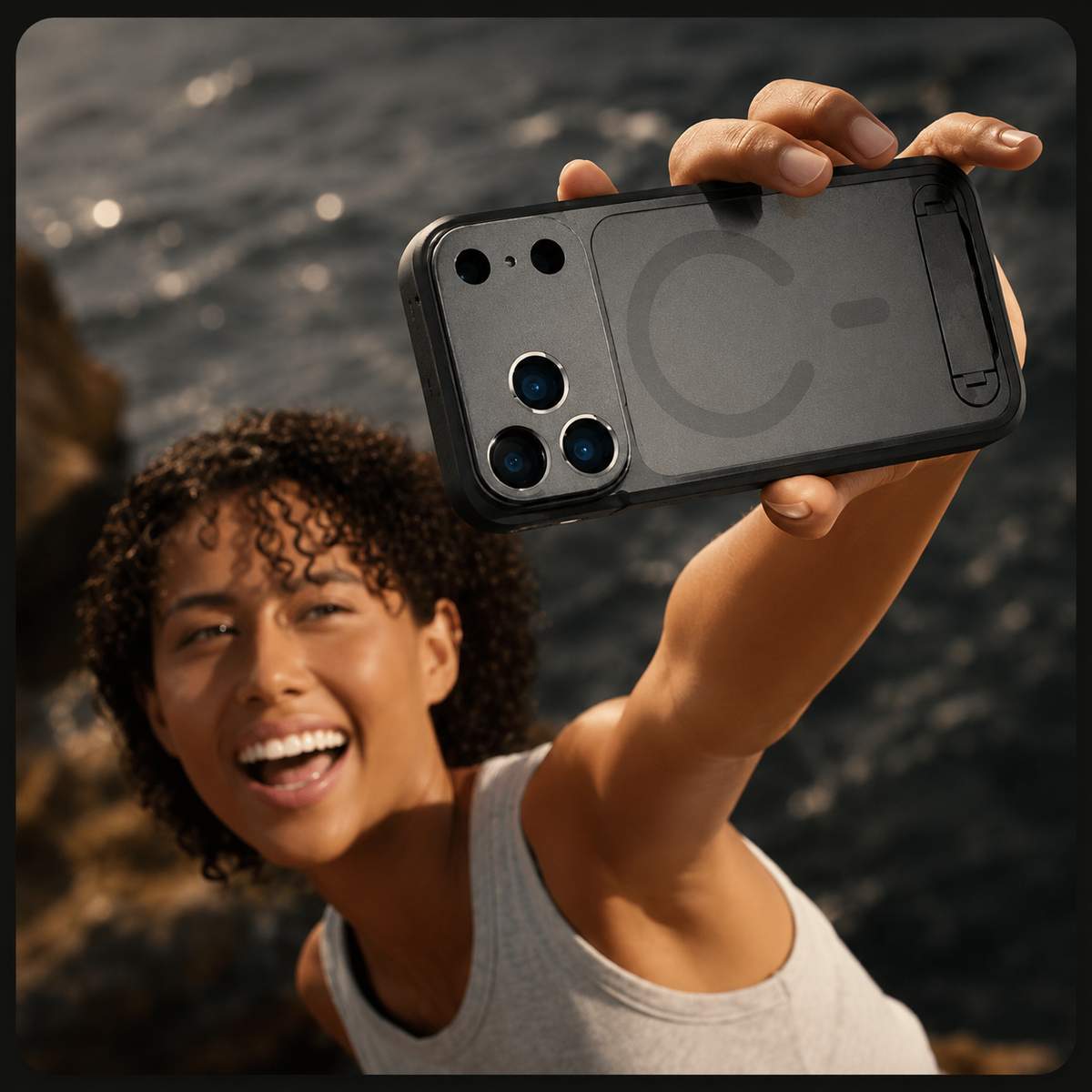 Premium iPhone Case MagSafe Compatible Photography Lens Mount Cover MIL-Grade Protection
