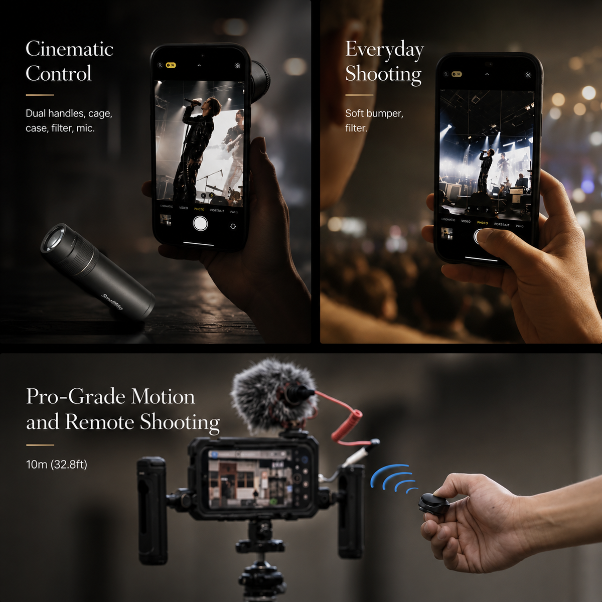 Premium iPhone Case MagSafe Compatible Photography Lens Mount Cover MIL-Grade Protection