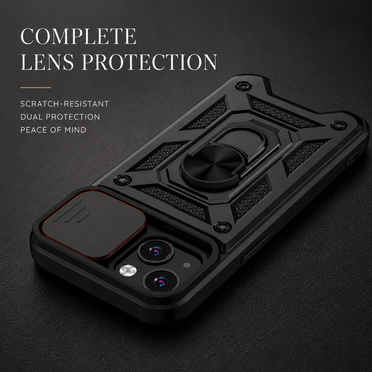 Premium iPhone Case MagSafe Compatible Rugged Armor Card Holder Cover Kickstand Protection