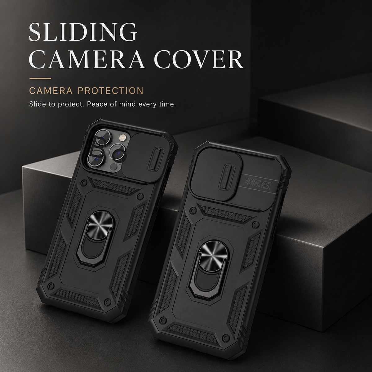 Premium iPhone Case MagSafe Compatible Rugged Armor Card Holder Cover Kickstand Protection