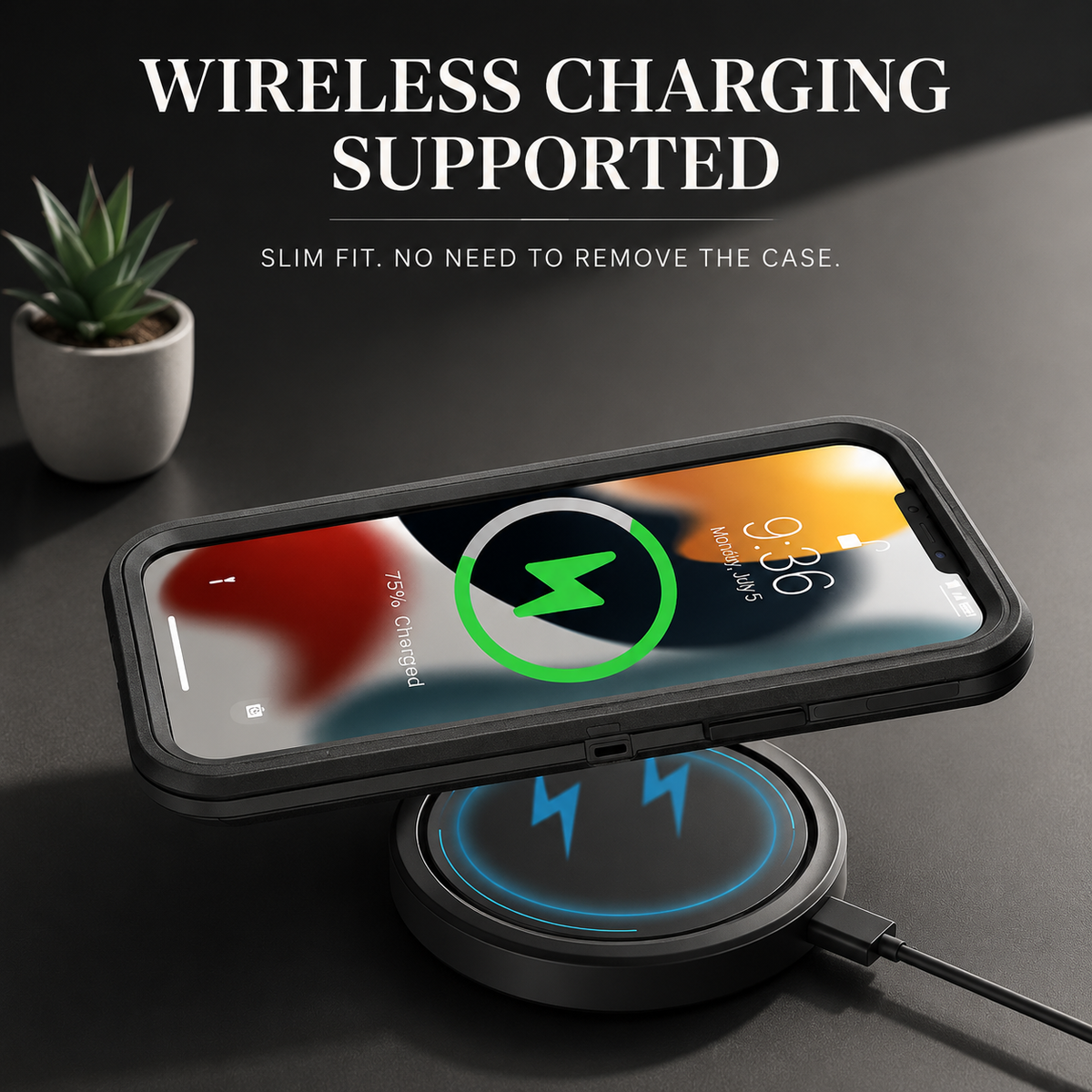 Premium iPhone Case MagSafe Compatible Rugged Defender Holster Cover Shockproof Armor Protection