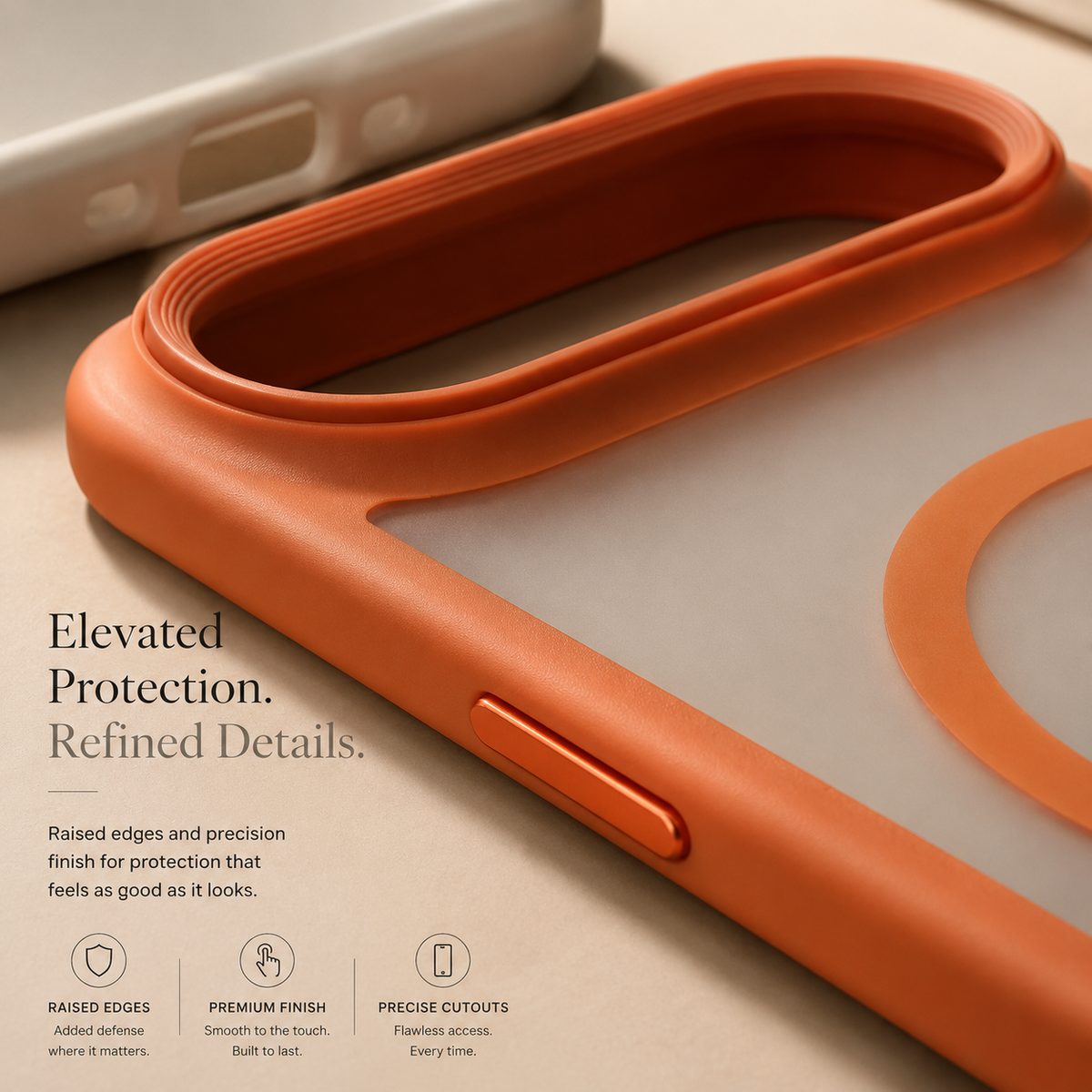 Premium iPhone Case MagSafe Compatible Shockproof Protective Cover Matte Anti Fingerprint TPU PC Camera Button Full Coverage