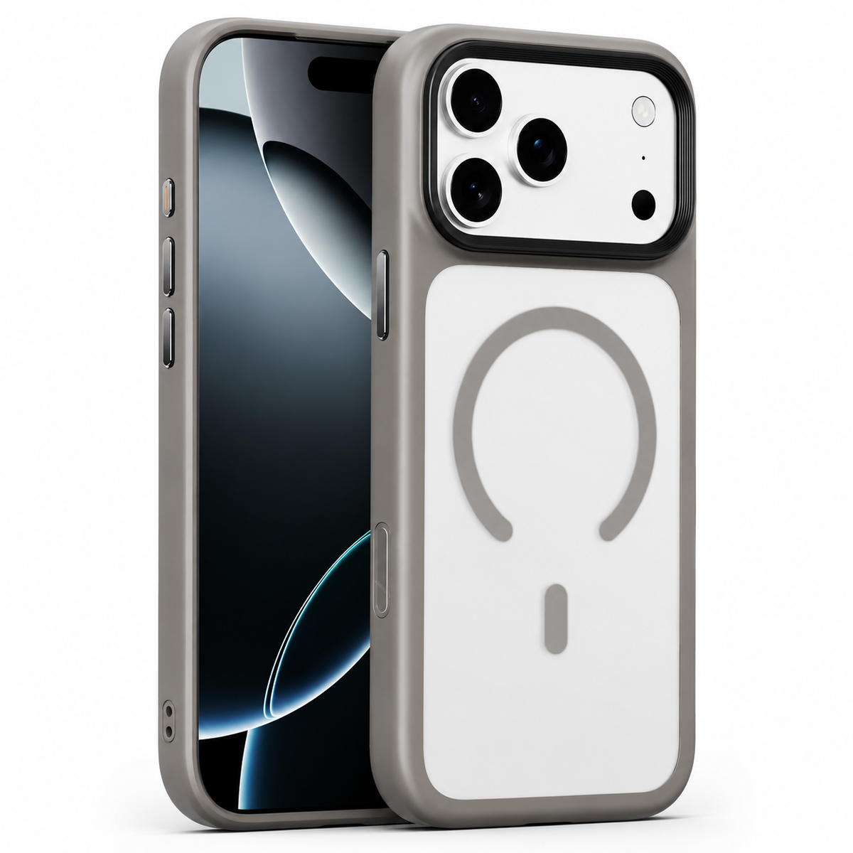 Premium iPhone Case MagSafe Compatible Shockproof Protective Cover Matte Anti Fingerprint TPU PC Camera Button Full Coverage