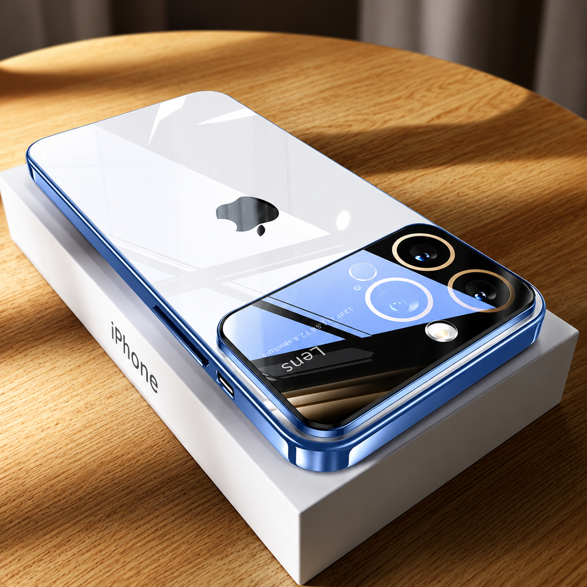 Premium iPhone Case MagSafe Compatible Transparent Acrylic Cover Tempered Camera Protection