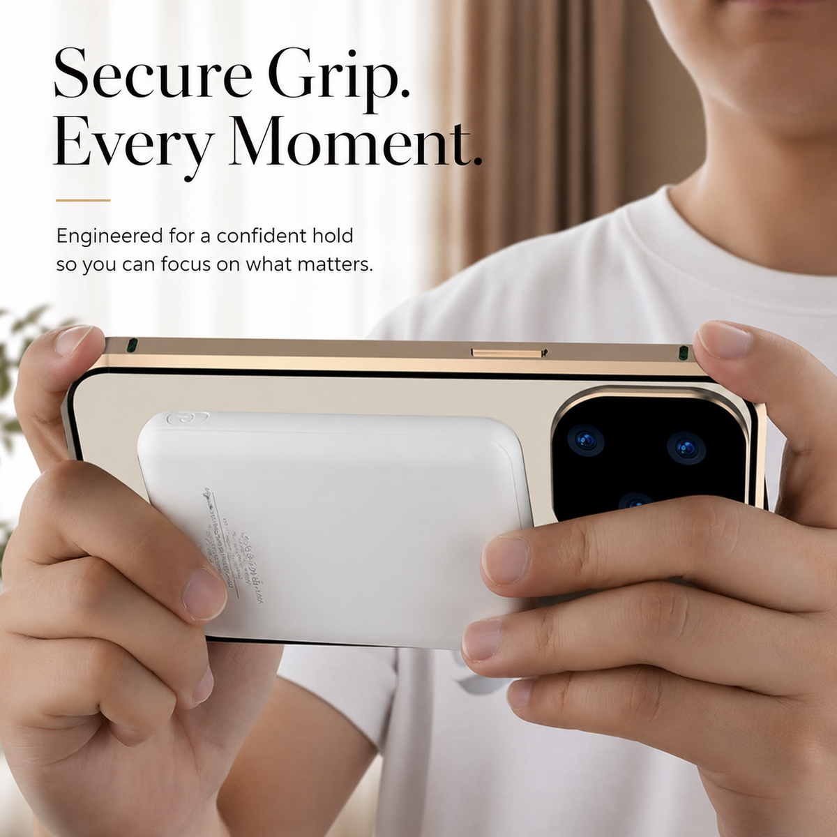 Premium iPhone Case MagSafe Compatible Transparent Aluminum Frame Cover Full Protection
