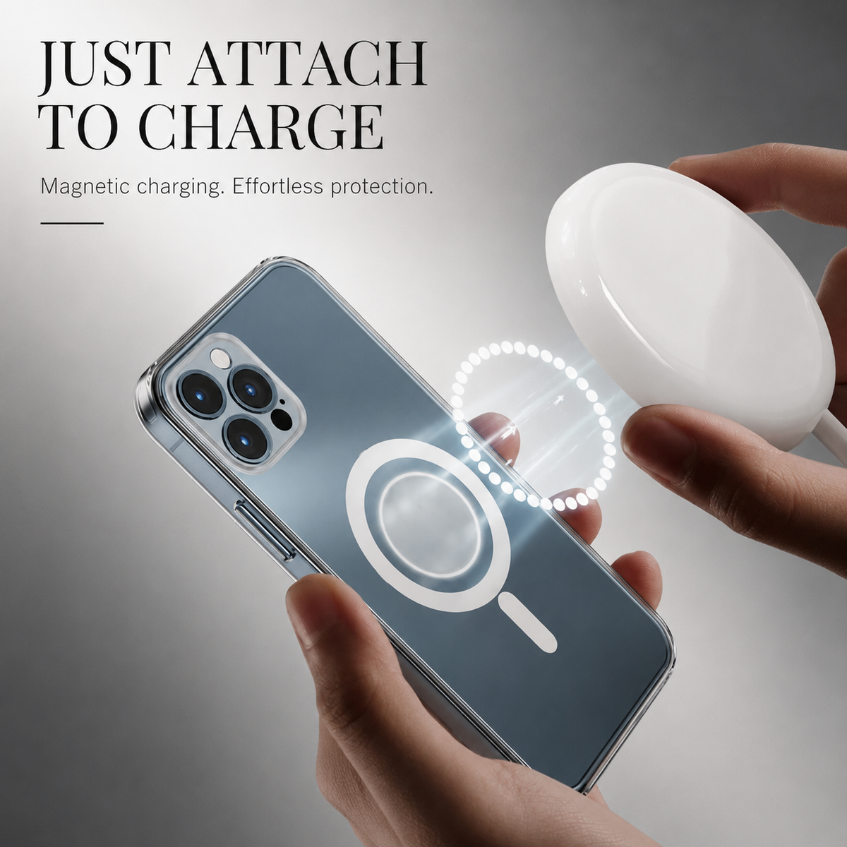 Premium iPhone Case MagSafe Compatible Transparent Ultra Thin Cover Frameless Protection
